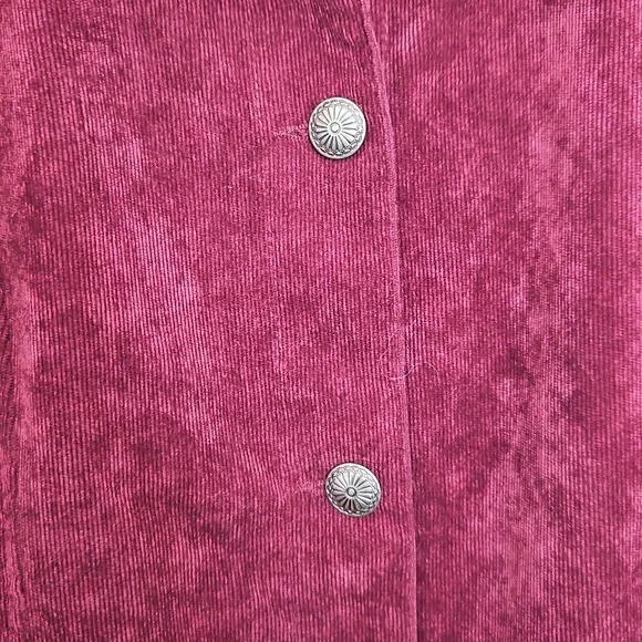 Merlot Corduroy Shacket | Vintage Americana Barn Chore Jacket| Sz. L - Picture 6 of 11